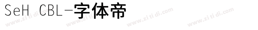 SeH CBL字体转换